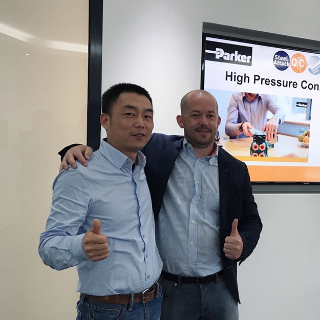 中泰機(jī)電參觀Parker德國(guó)EO接頭工廠