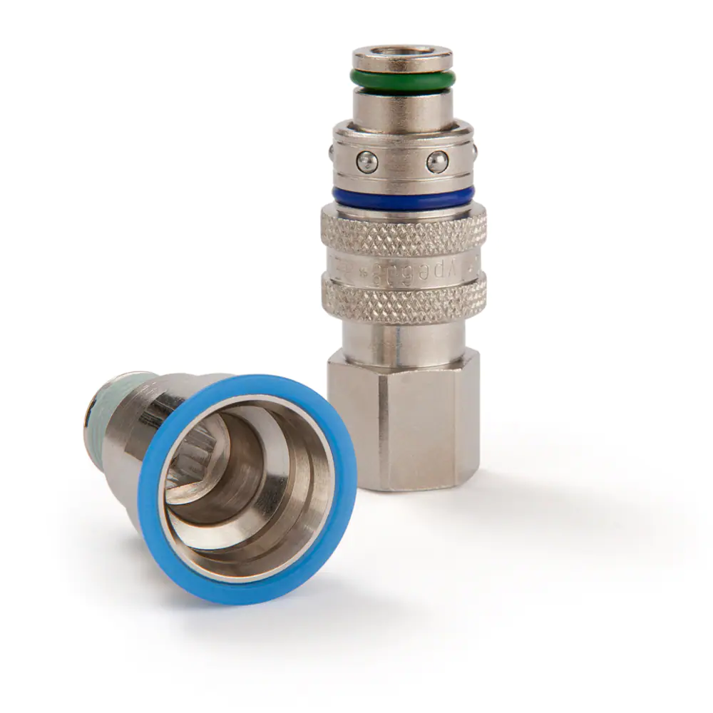 派克608/612系列快換接頭，符合法國標(biāo)準(zhǔn)結(jié)構(gòu)